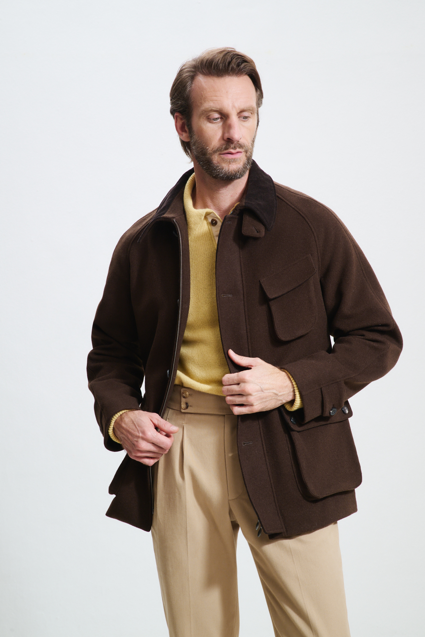 Veste Demi-Chasse / Drap Laine & Cachemire