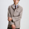 Veste Maubourg à rabats / Flanelle chevrons