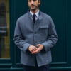 Veste Maubourg à rabats / Flanelle chevrons