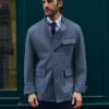 Veste Maubourg à rabats / Flanelle chevrons