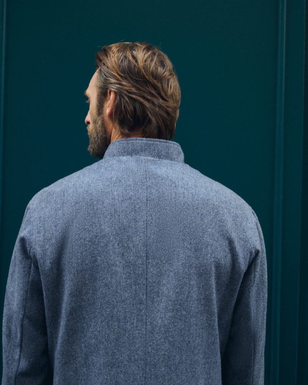 Veste Maubourg à rabats / Flanelle chevrons