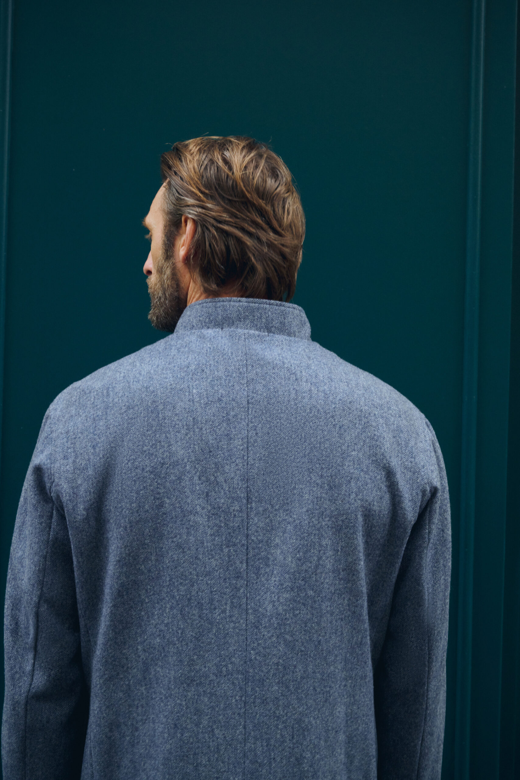 Veste Maubourg à rabats / Flanelle chevrons