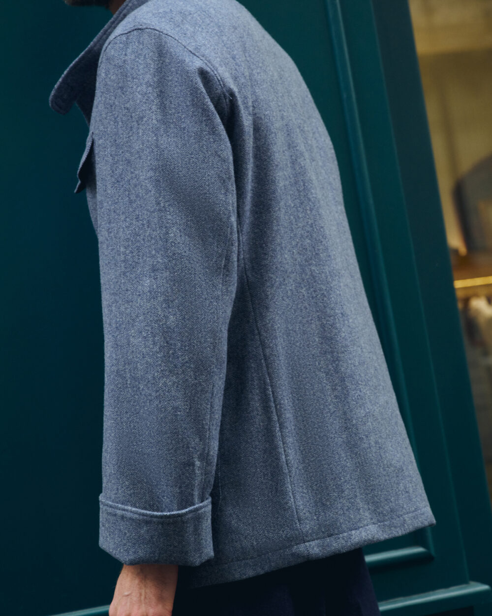 Veste Maubourg à rabats / Flanelle chevrons