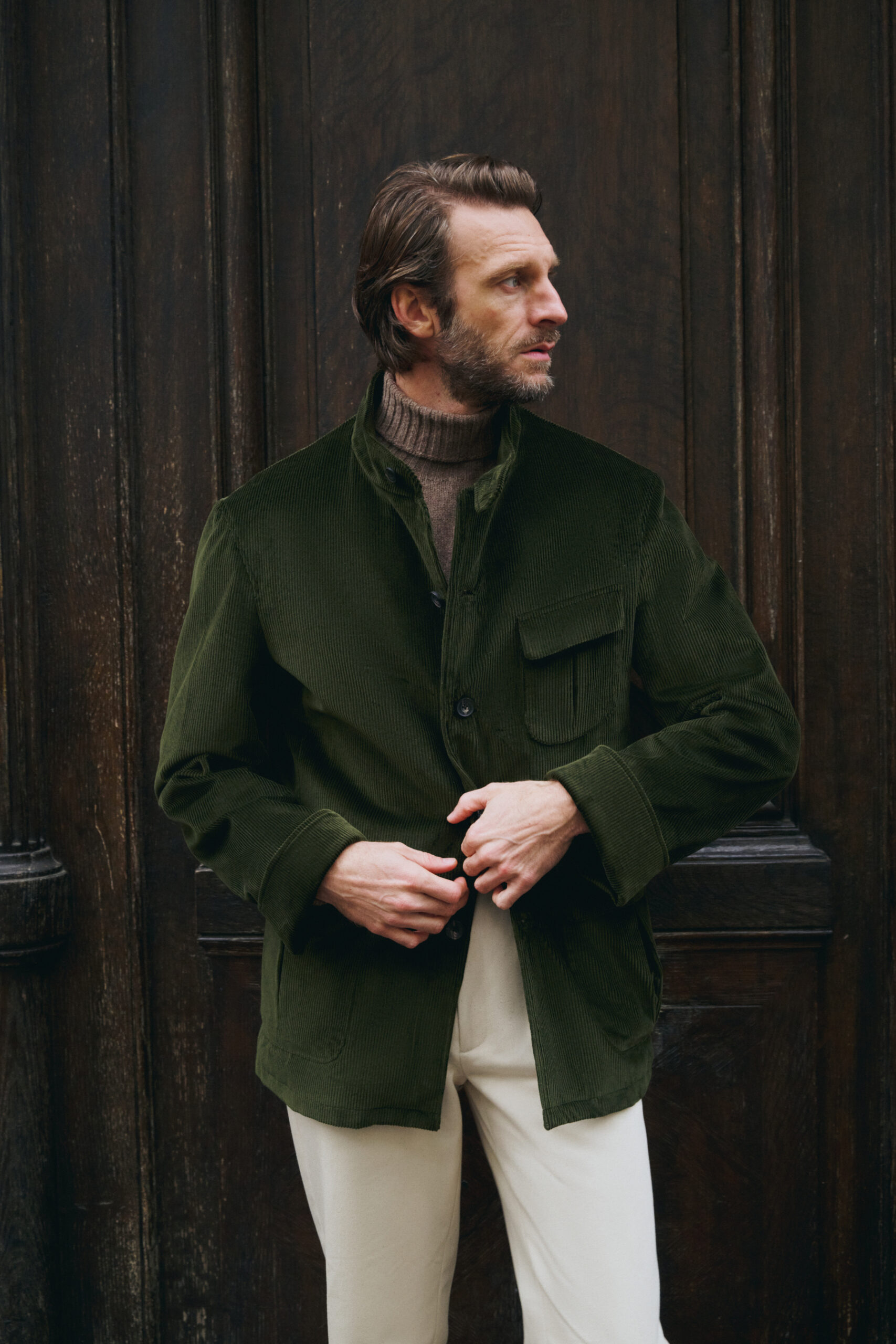 Veste Maubourg à rabats / Velours côtelé