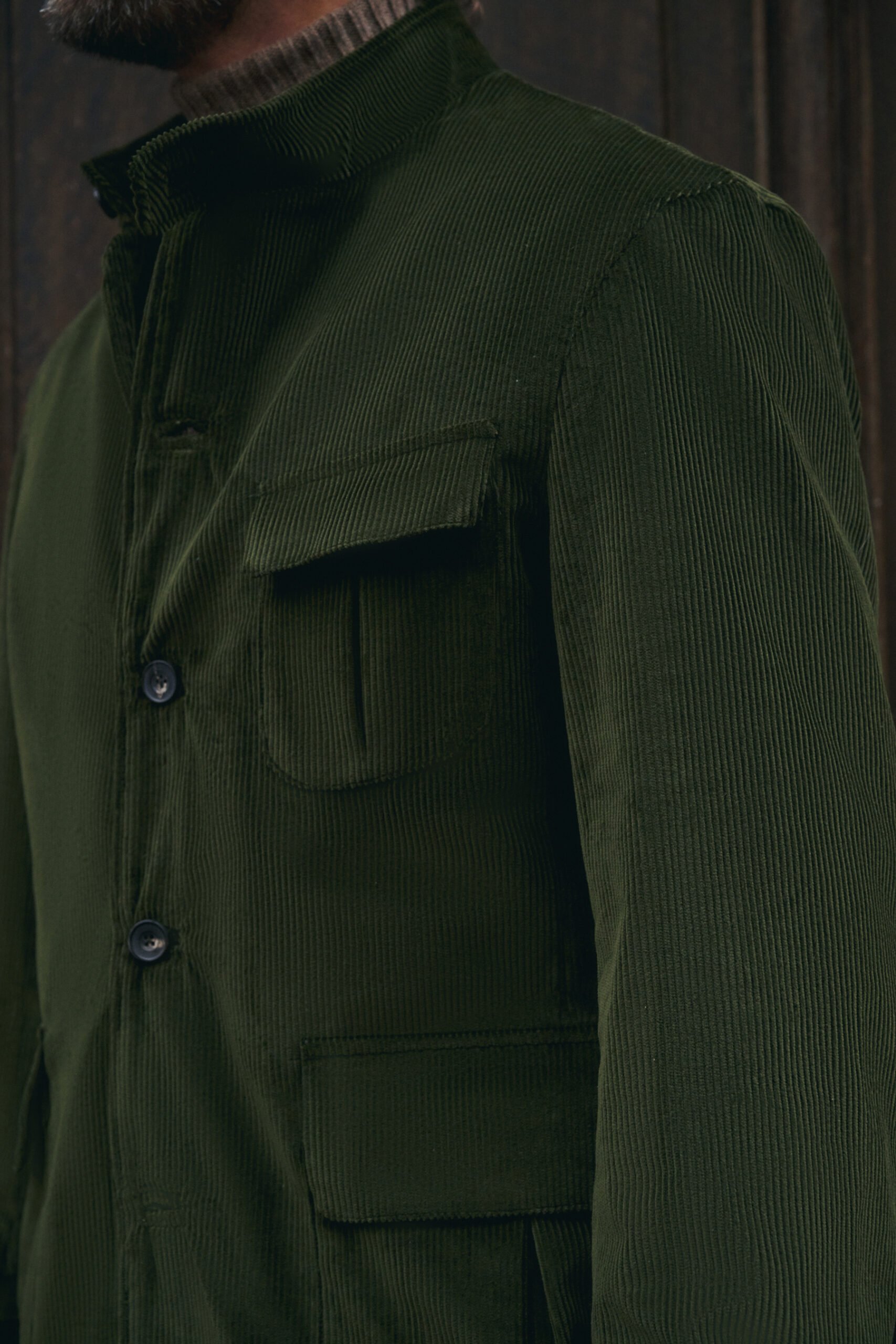 Veste Maubourg à rabats / Velours côtelé
