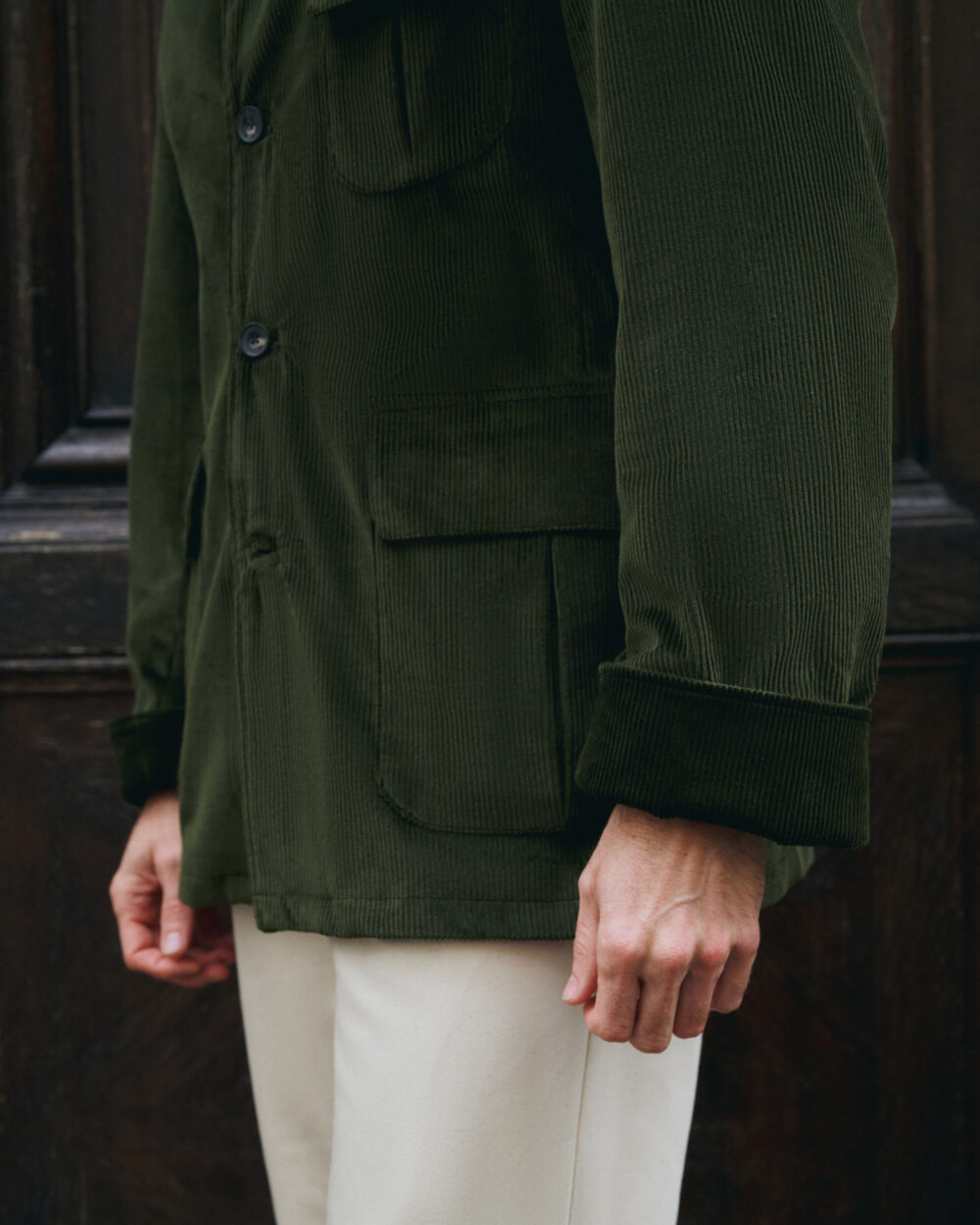 Veste Maubourg à rabats / Velours côtelé