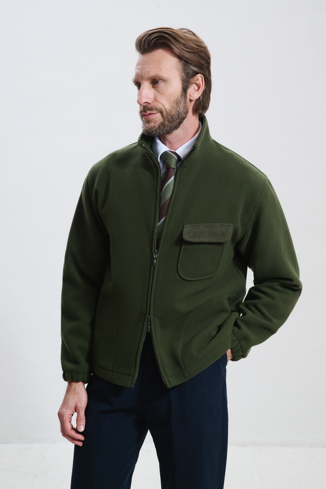 Veste Polaire / Drap laine & cachemire