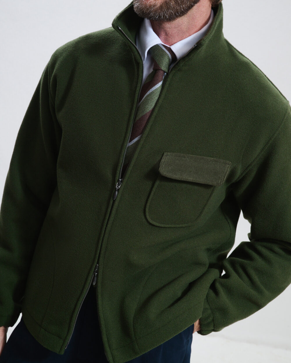 Veste Polaire / Drap laine & cachemire