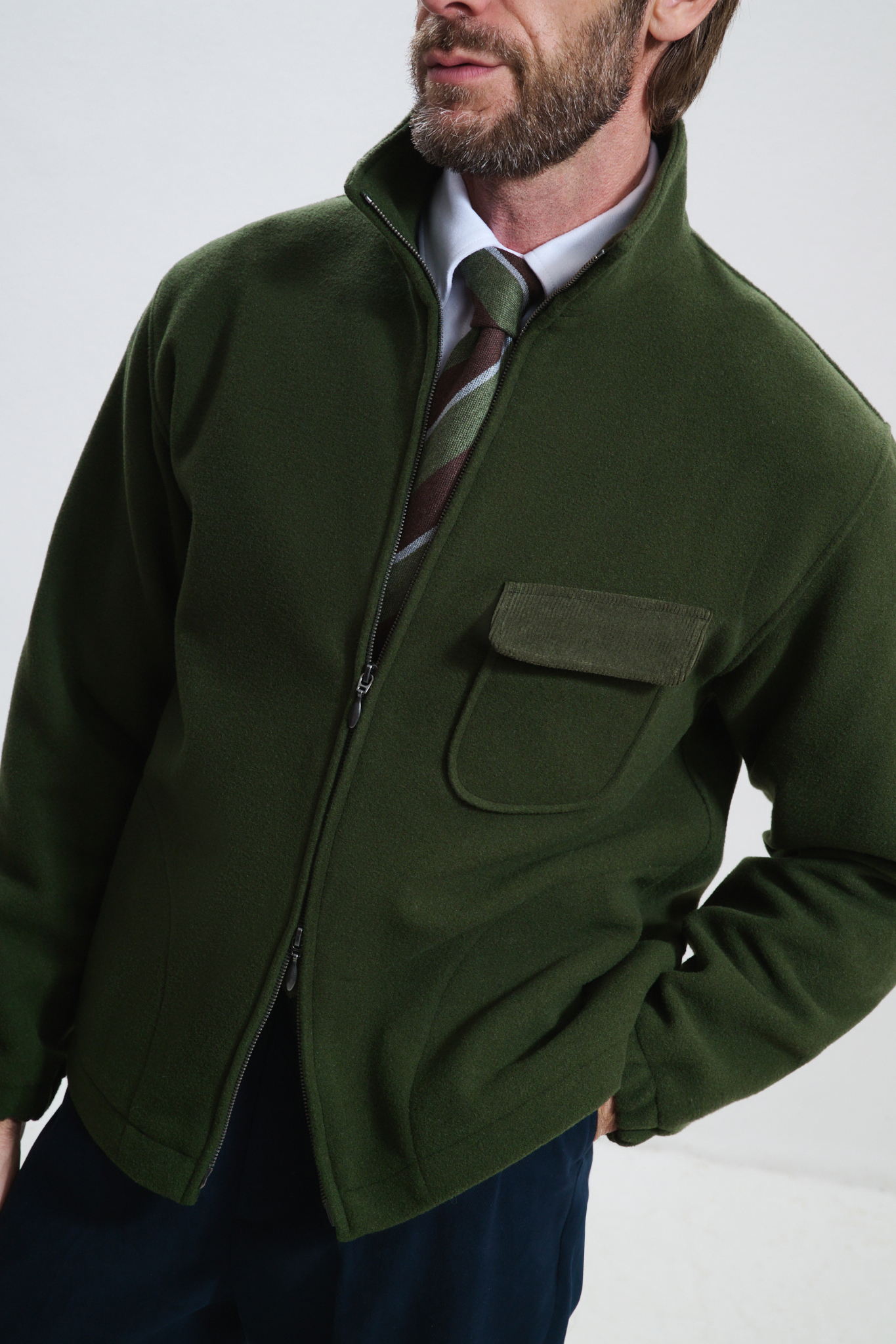 Veste Polaire / Drap laine & cachemire