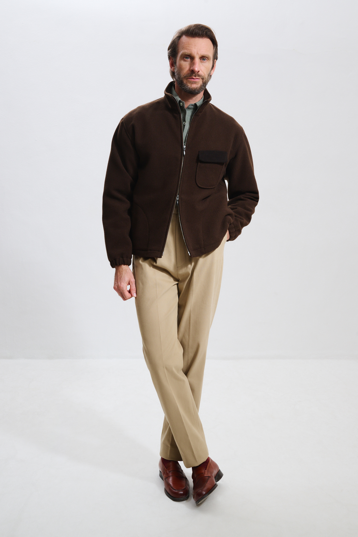 Veste Polaire / Drap laine & cachemire