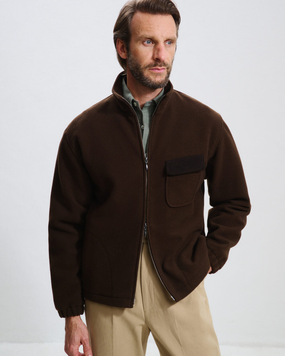 Veste Polaire / Drap laine & cachemire
