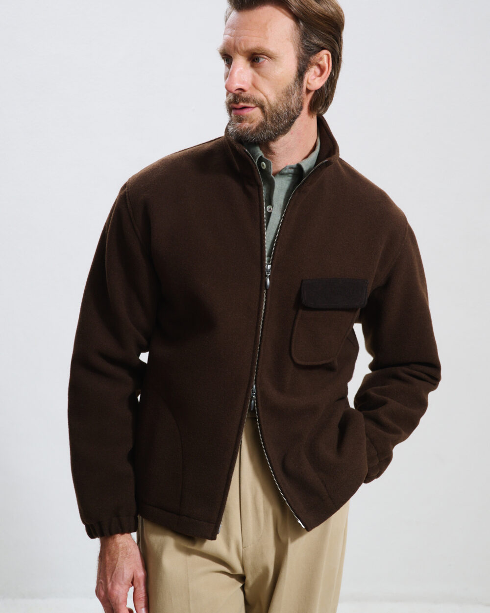 Veste Polaire / Drap laine & cachemire