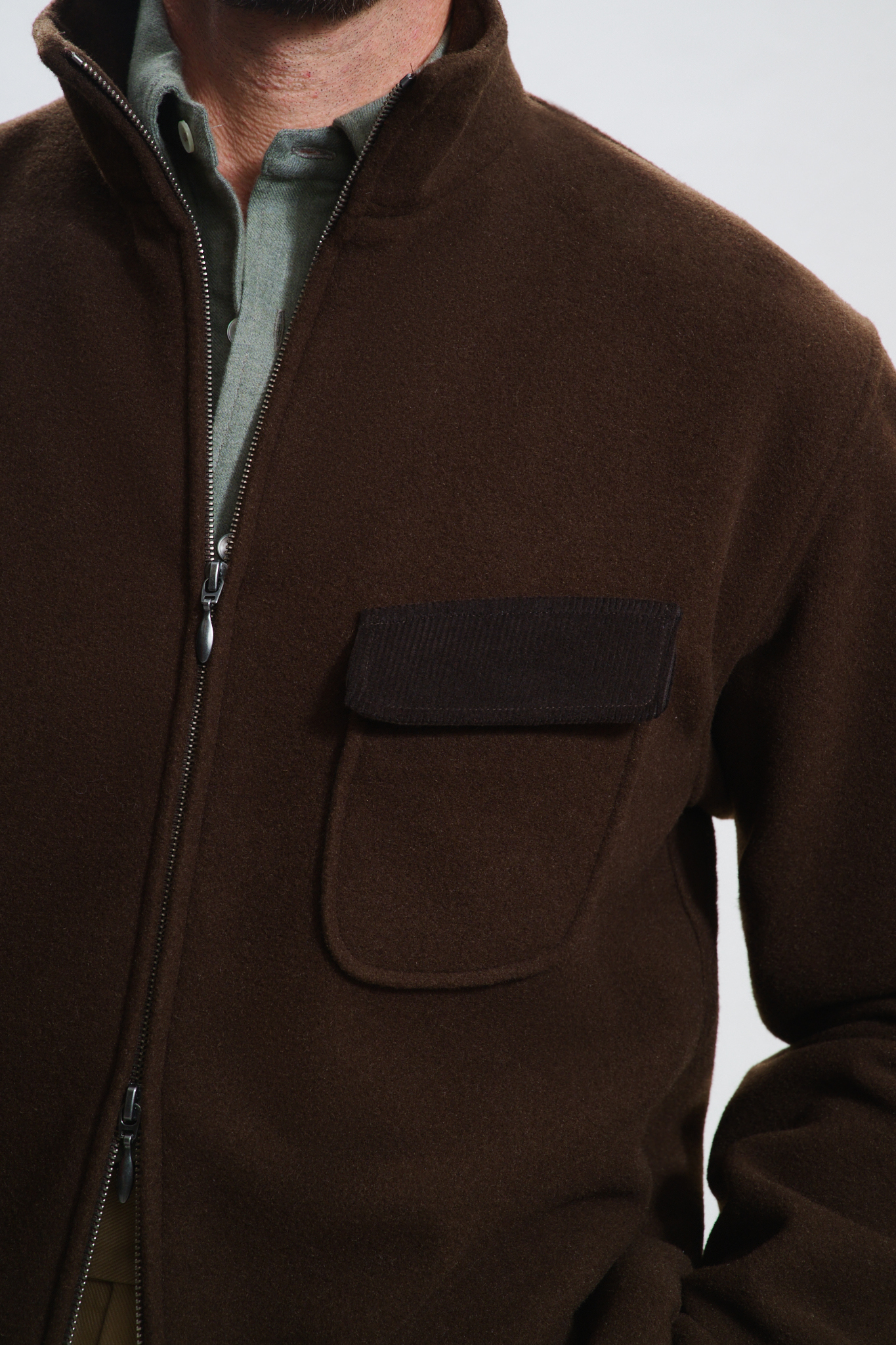 Veste Polaire / Drap laine & cachemire